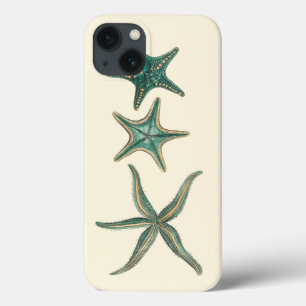 Etui iPhone Case-Mate Étoiles de mer triples bleu vert