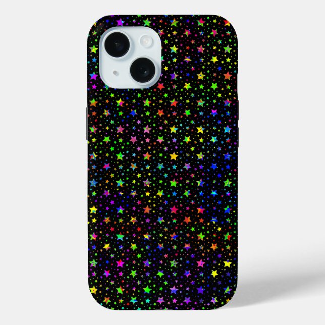 Coques Case-Mate iPhone Étoiles de taches de peinture (Verso)
