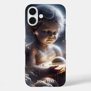 Coque Pour iPhone 16 Plus Étoiles d'Imaginaire mignonnes de l'espace enfant