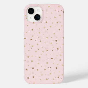 Coque Case-Mate iPhone Etoiles d'or Design rose