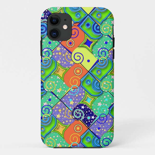 Coques Case-Mate iPhone Étoiles et Motif géométrique (Dos)