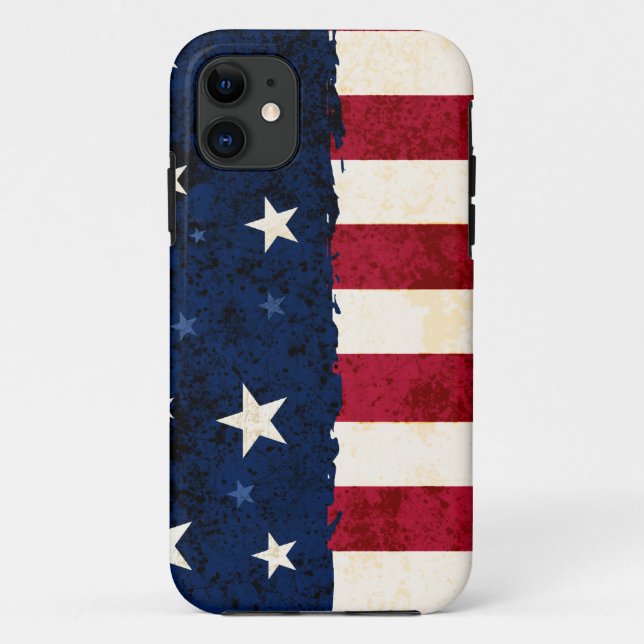 Coques Case-Mate iPhone Étoiles et rayures patriotiques (Dos)