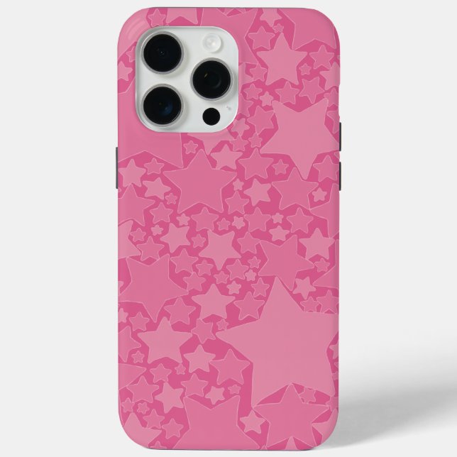 Coques Case-Mate iPhone Étoiles, Étoiles, Étoiles - Rose (Verso)