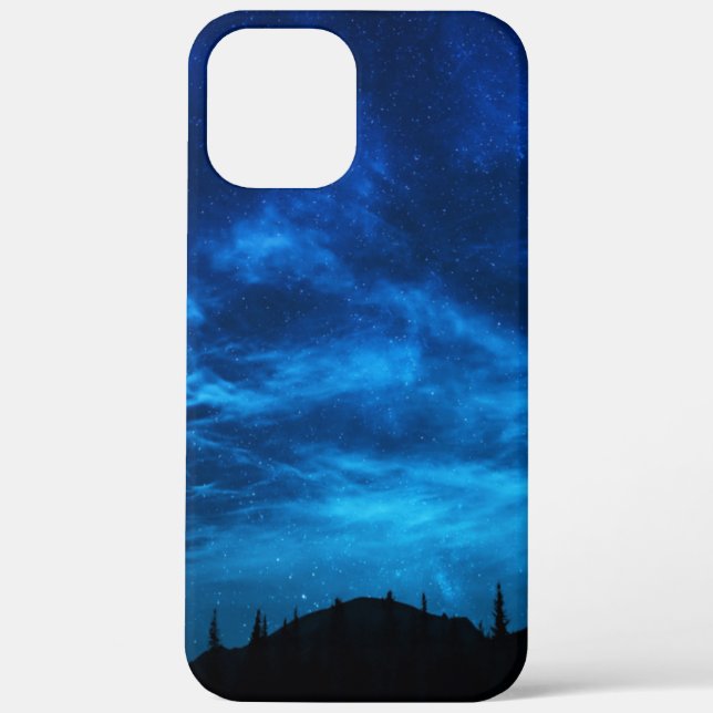 COQUES Case-Mate iPhone ÉTOILES LUMINEUSES DANS UN CIEL NOIR ET BLEU (Verso)