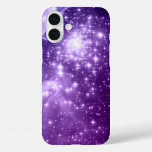 Coque Pour iPhone 16 Plus Étoiles magiques violettes