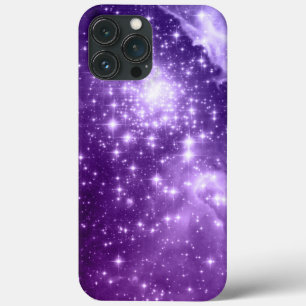 iPhone 13 Pro Max Case Étoiles magiques violettes