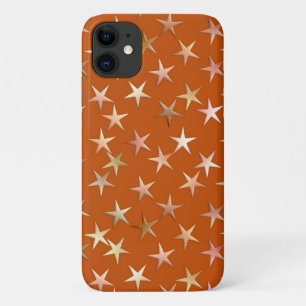 Etui iPhone Case-Mate Étoiles métalliques, tons or pâle et cuivre