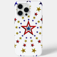 Etoiles patriotiques Motif USA Rouge Blanc & Bleu