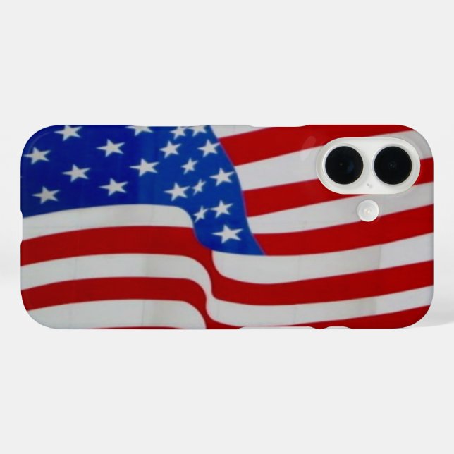 Coques Case-Mate iPhone étoiles rayures (Verso (horizontal))