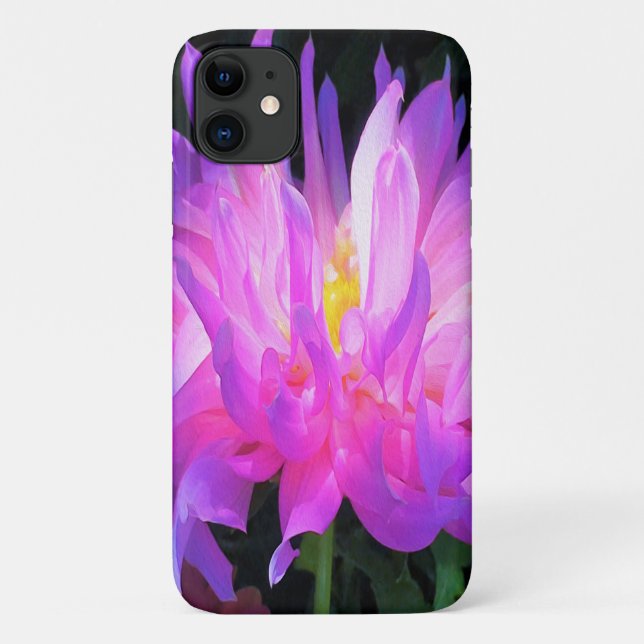 Coques Case-Mate iPhone Étonnant Cactus rose et violet Dahlia (Dos)