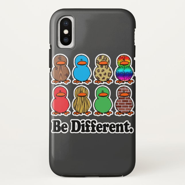 Coques Case-Mate iPhone être différent canards motifs drôles (Dos)