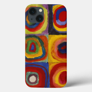 iPhone 13 Coque Étude de couleur des cercles Carré iPad Air Case