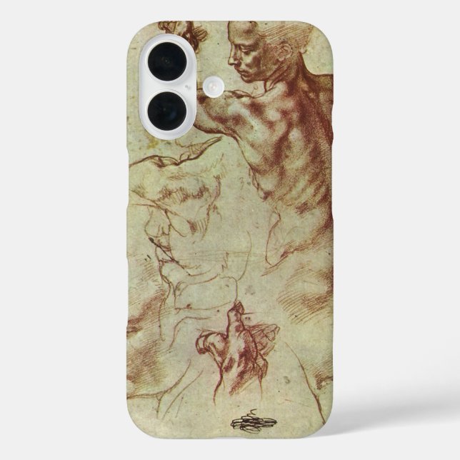 Coques Case-Mate iPhone Étude de Michel-Ange pour une Sibylle libyenne (Verso)