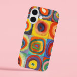 Coque Pour iPhone 16 Étude des couleurs | Wassily Kandinsky<br><div class="desc">Étude de couleur, Carrés avec cercles concentrés (1913) | Wassily Kandinsky’s Color Study : Carrés avec cercles concentrés est une exploration dynamique de la couleur et de la forme, avec une grille de carrés remplis de cercles concentriques dans une gamme de teintes audacieuses et contrastées. Chaque carré contient des combinaisons...</div>