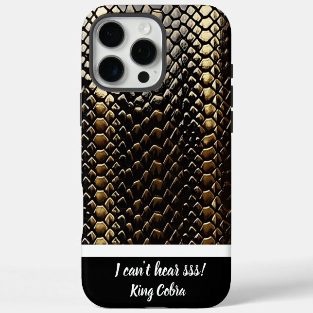 Coques Case-Mate iPhone Étude des motifs de serpent noir et or (Verso)