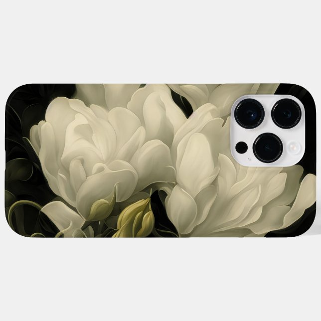 Coques Case-Mate iPhone Étude d'une pivoine (Verso (horizontal))