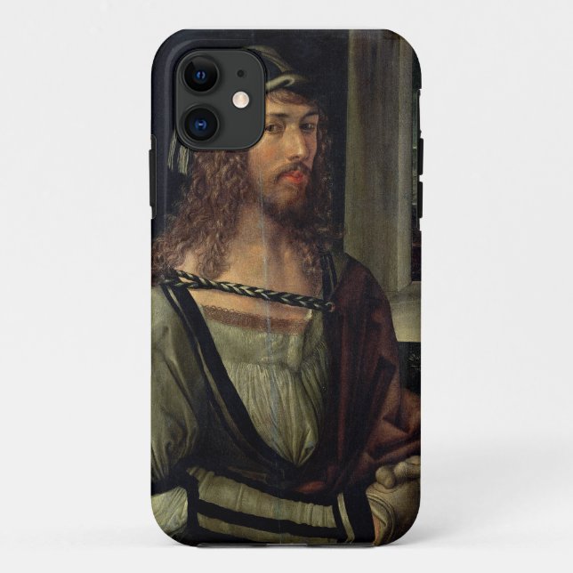 Coques Case-Mate iPhone Étudiez pour l'autoportrait avec un gant, c.1498 (Dos)