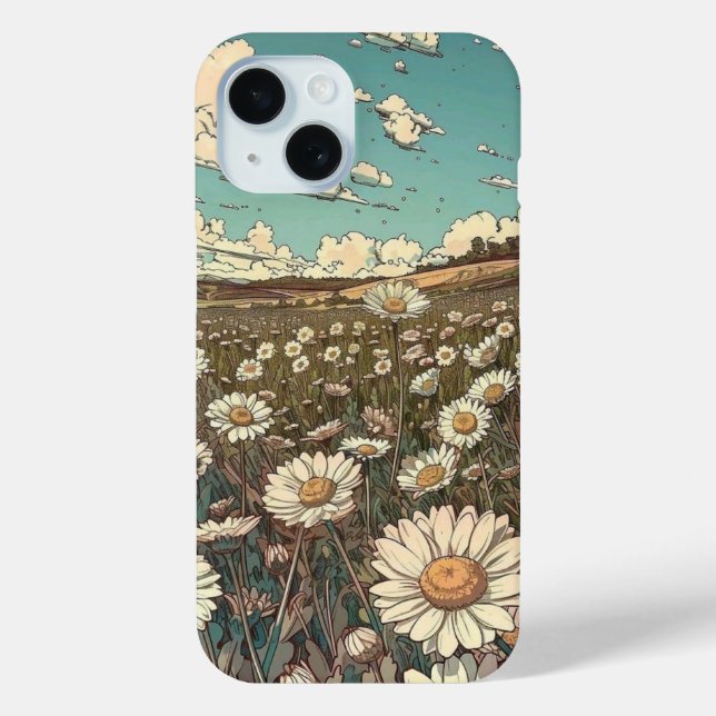 Coques Case-Mate iPhone "Étui de téléphone Daisy Field" (Verso)