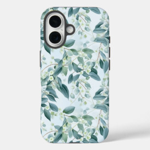 Coque Pour iPhone 16 Eucalyptus Vert Sage Doux Aquarelle
