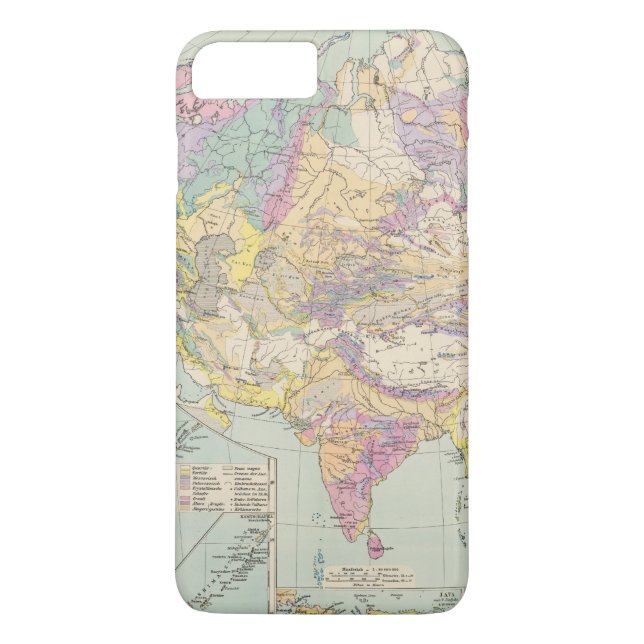 Coques Case-Mate iPhone Europa d'Asien u - carte d'atlas de l'Asie et de (Dos)
