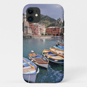 Coque Case-Mate Pour iPhone Europe, Italie, Vernazza. Bateaux peints de couleu