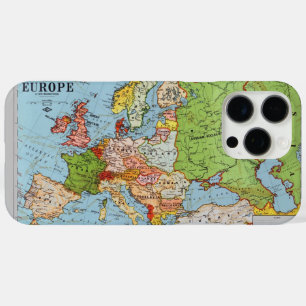 Coque iPhone 16 Pro Max Europe vintage Carte générale du XXe siècle