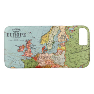 Case-Mate iPhone Case Europe Vintage Carte standard du bacon du XXe sièc