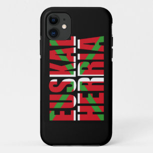 Coque iPhone 11 Euskal Herria forme le drapeau Basque : Ikurriña,