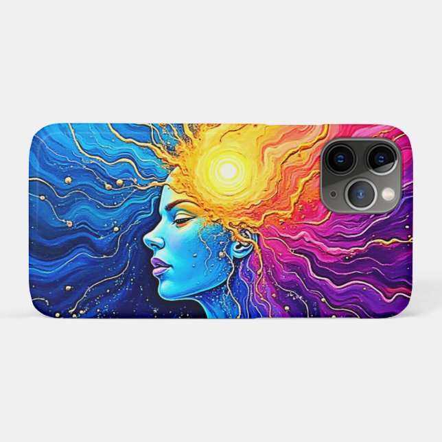 Coques Case-Mate iPhone Éveil de l'esprit cosmique radiant (Dos (Horizontal))