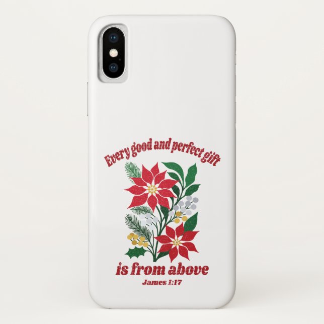Coques Case-Mate iPhone Every Good and Perfect Gift – James 1:17 Christmas (Dos)