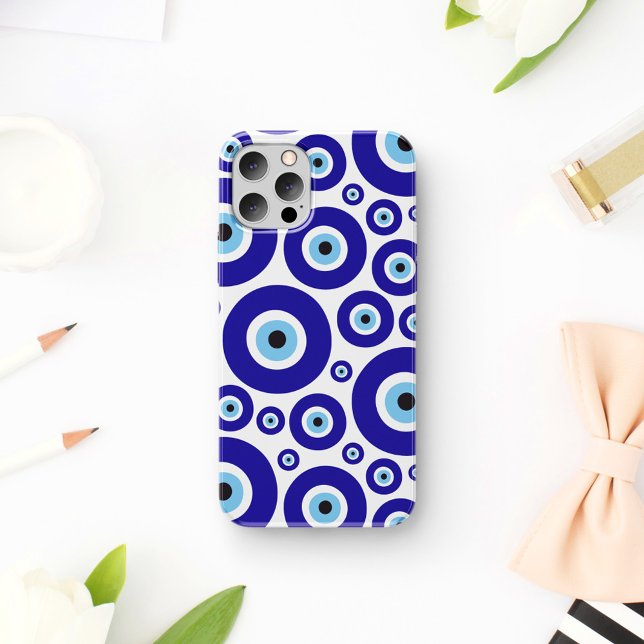 Coques Case-Mate iPhone Evil Eye Pattern, Greek Eye, Turkish Eye, Nazar (Créateur téléchargé)