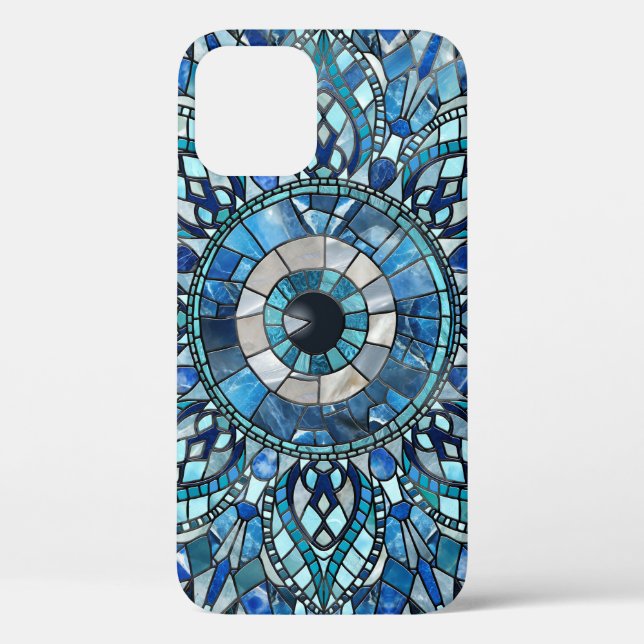 Coques Case-Mate iPhone Evil Oeil Amulet Mosaic Mandala Art (Verso)