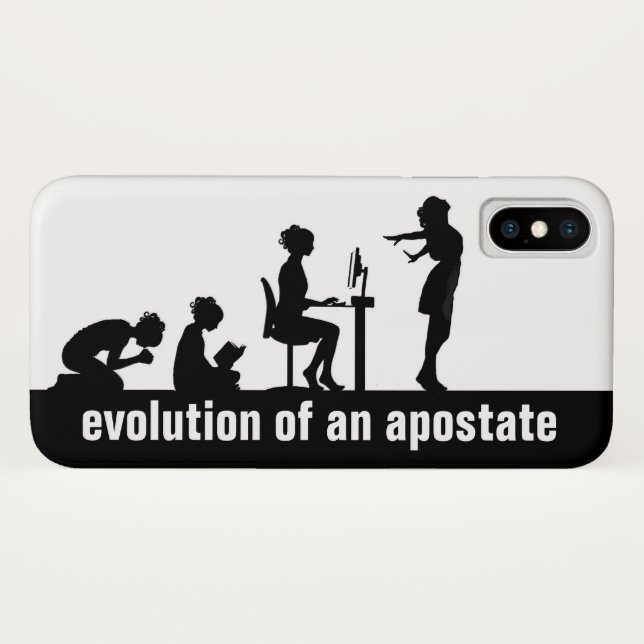 Coques Case-Mate iPhone "Évolution d'un apostoat" (Dos (Horizontal))