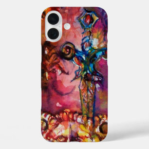 Coques iPhone 16 Plus EXCALIBUR Magie et mystère, Imaginaire rouge