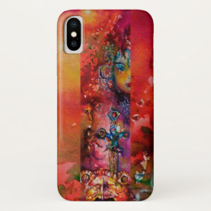 Coque Case-Mate Pour iPhone EXCALIBUR /REINE DE L'ÉPÉE MAGIQUE Imaginaire roug