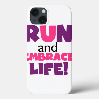 Etui iPhone Case-Mate Exécuter Embrasser la vie rose pourpre