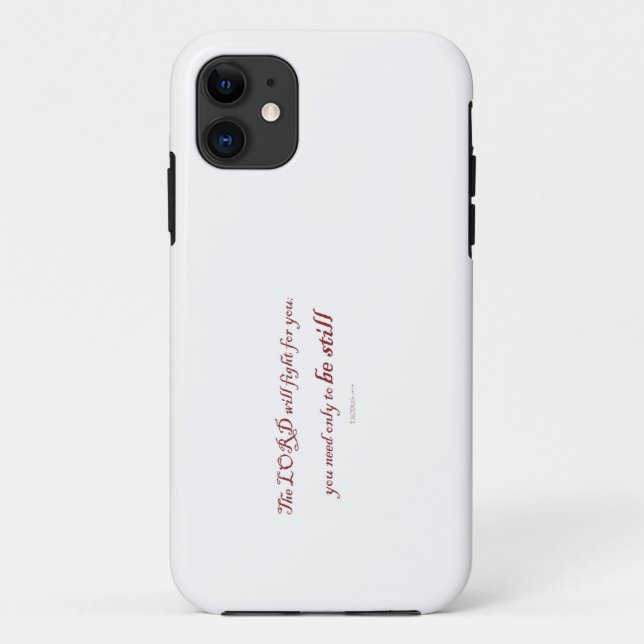 Coques Case-Mate iPhone Exodus 14:14, le LORD veut combattre pour toi, (Dos)