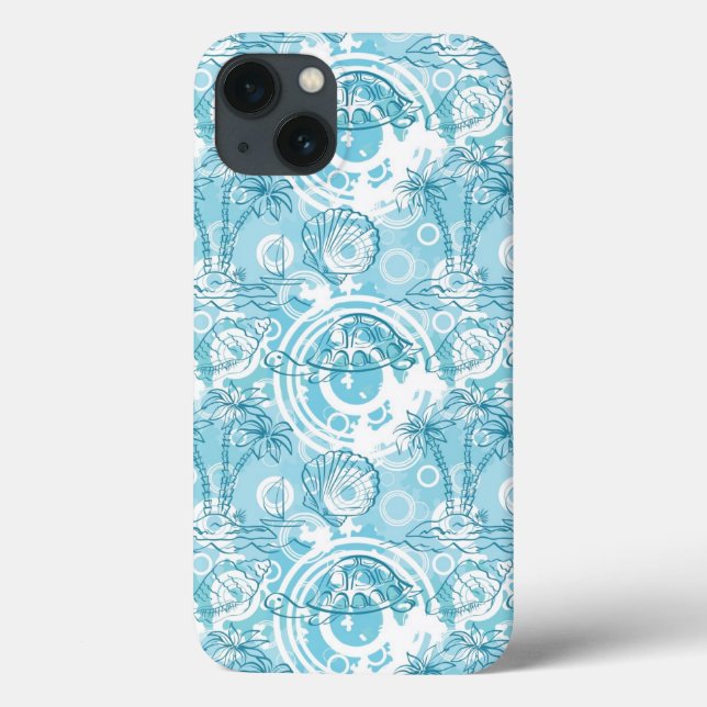 Coques Case-Mate iPhone exotic ocean pattern (Verso)