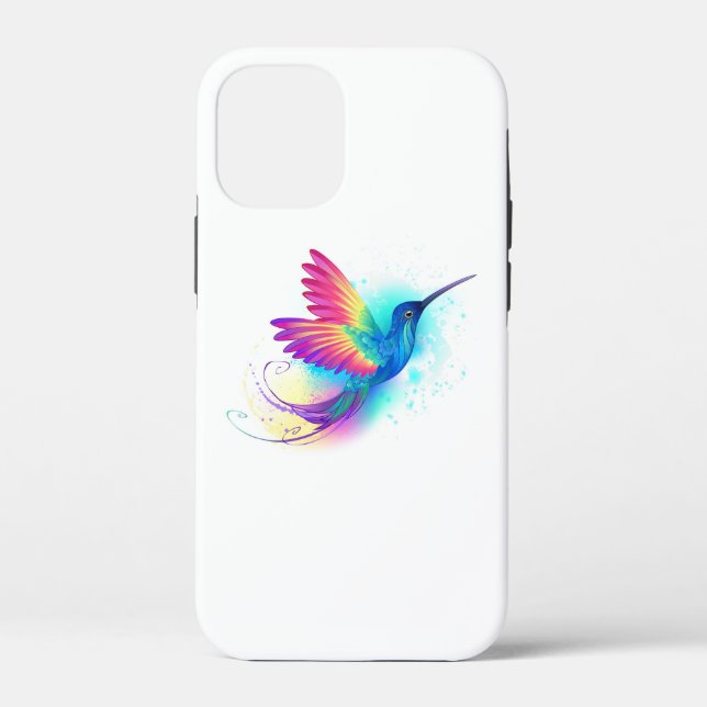 Coques Case-Mate iPhone Exotic Rainbow Hummingbird (Verso)