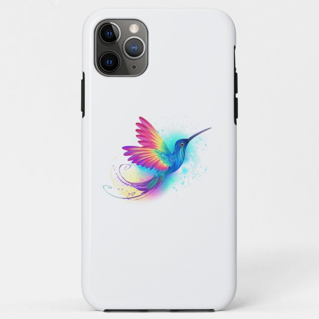 Coques Case-Mate iPhone Exotic Rainbow Hummingbird (Dos)