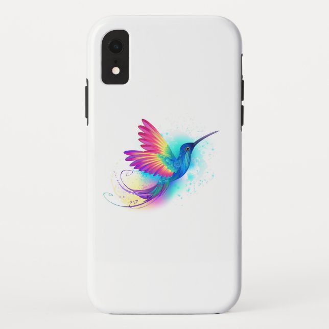 Coques Case-Mate iPhone Exotic Rainbow Hummingbird (Dos)
