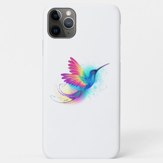 Coques Case-Mate iPhone Exotic Rainbow Hummingbird (Dos)