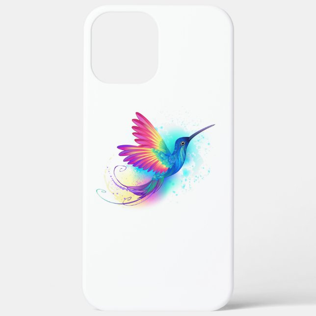 Coques Case-Mate iPhone Exotic Rainbow Hummingbird (Verso)