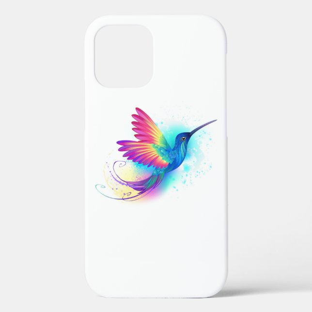 Coques Case-Mate iPhone Exotic Rainbow Hummingbird (Verso)