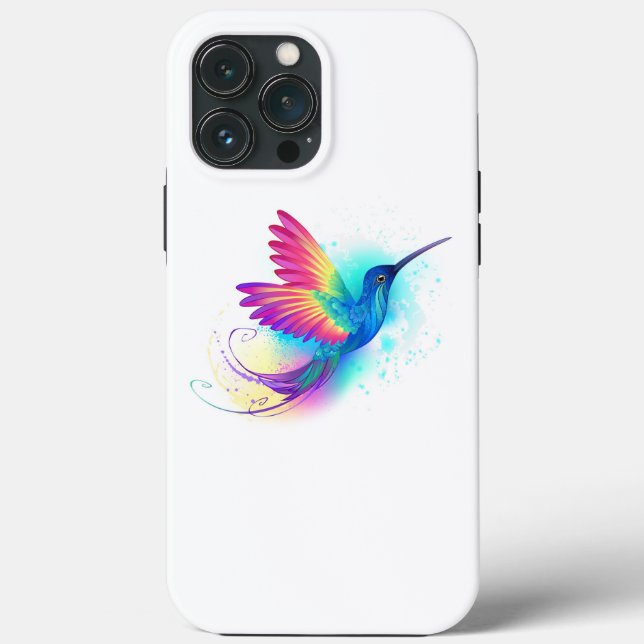 Coques Case-Mate iPhone Exotic Rainbow Hummingbird (Verso)