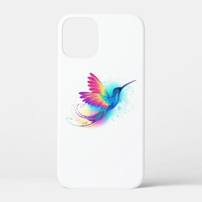 Coques Case-Mate iPhone Exotic Rainbow Hummingbird (Verso)