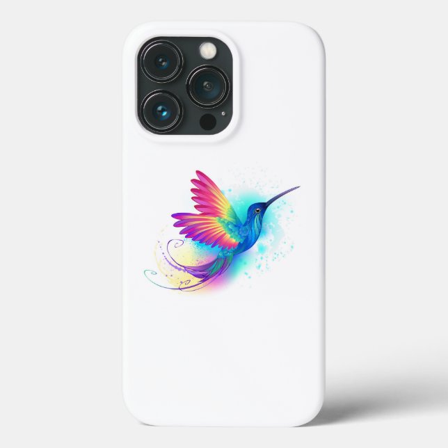 Coques Case-Mate iPhone Exotic Rainbow Hummingbird (Verso)
