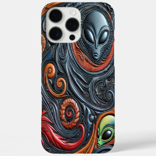 Coque iPhone 16 Pro Max Exploration des mystères artistiques Aliens