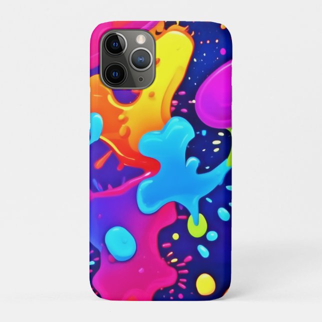 Coques Case-Mate iPhone Explosion d'art coloré (Dos)