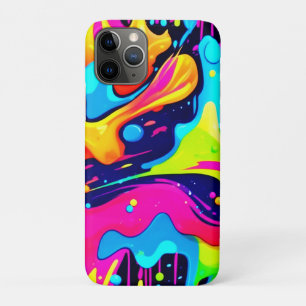 Case-Mate iPhone Case Explosion de couleur liquide Chaos Néon